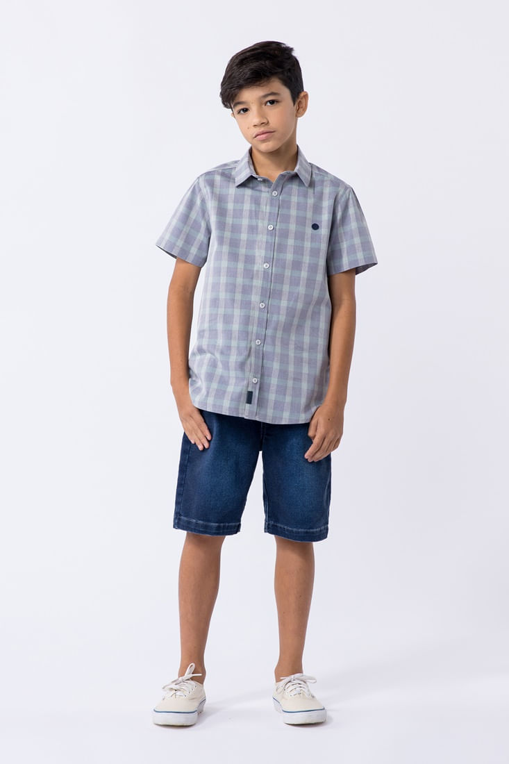 Camisa-infantil-masculina-em-tricoline-xadrez-