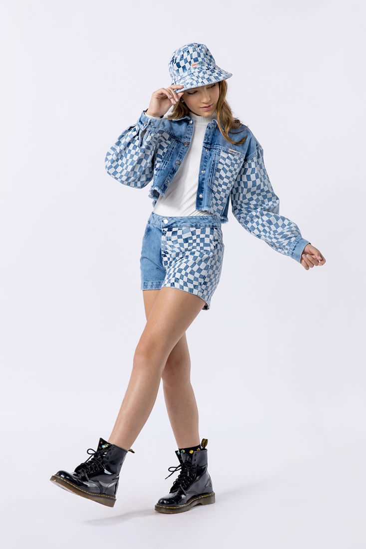 Jaqueta-teen-feminina-denim-100-algodao-com-estampa-quadriculada-
