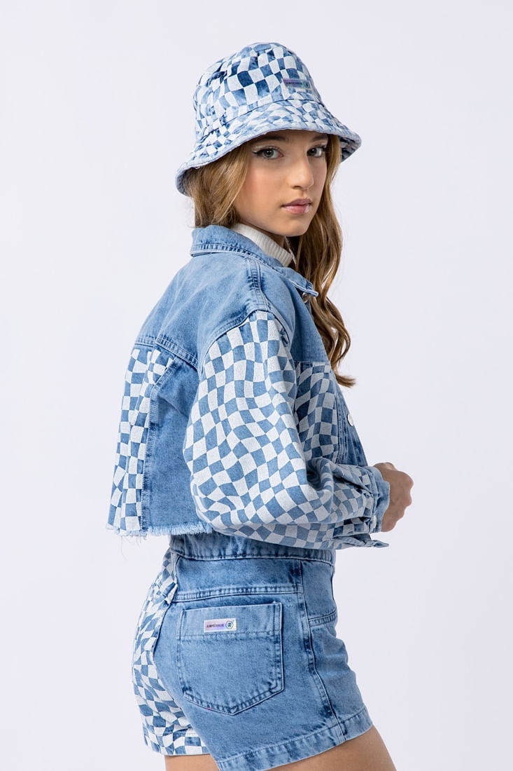 Jaqueta-teen-feminina-denim-100-algodao-com-estampa-quadriculada-