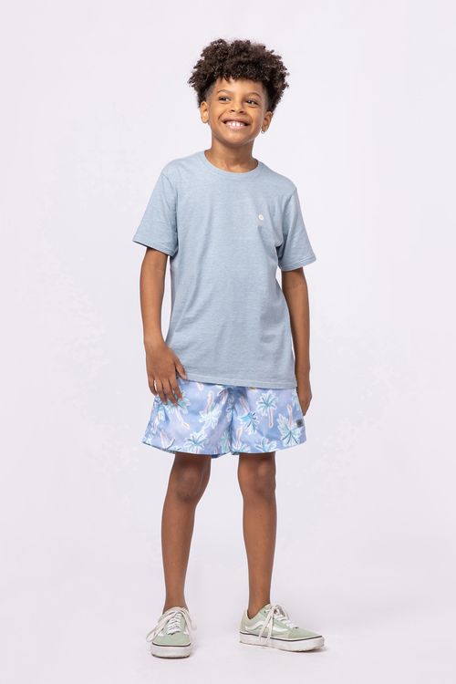 Camiseta malha 100% algodão para menino