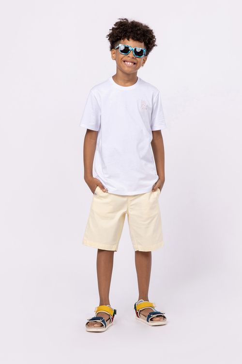 Camiseta de malha 100% algodão para meninos