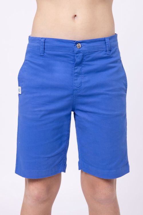 Bermuda de sarja com lycra para menino