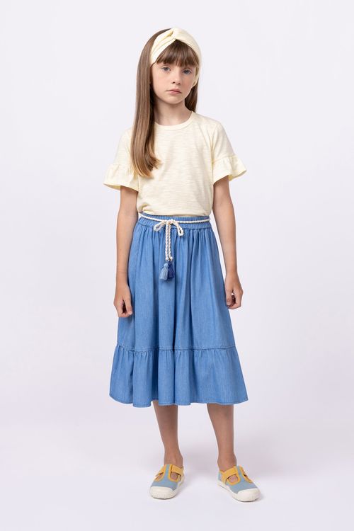 Blusa de malha infantil para menina