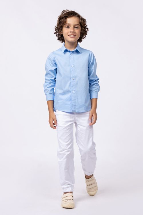 Camisa manga longa infantil para meninos