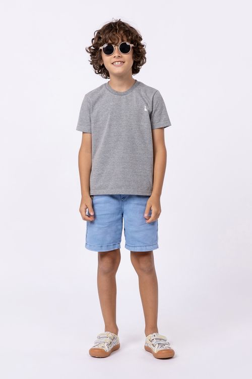 Camiseta infantil básica para meninos