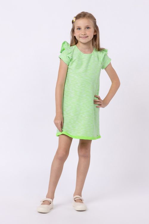 Vestido curto com detalhe na manga para meninas
