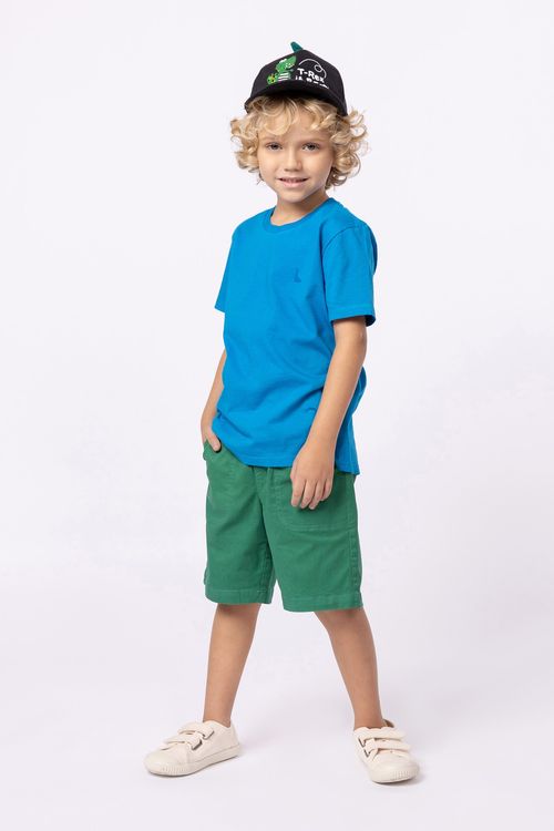 Camiseta básica com logo Dino para meninos