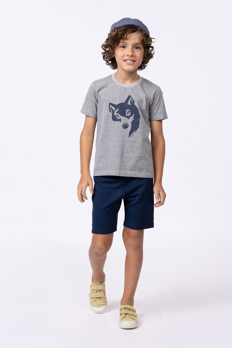 858157-Conjunto-de-camiseta-em-mescla-com-short-de-moletinho-para-meninos