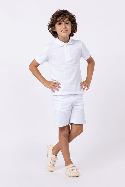 Polo básica infantil para meninos