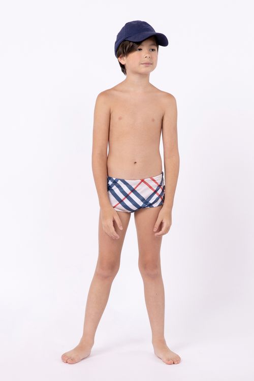 Sunga box infantil em lycra estampada