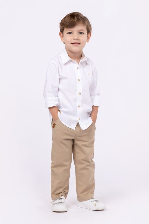 Camisa para menino em tricoline 100% algodão