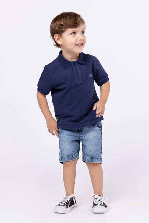 Bermuda jeans para meninos