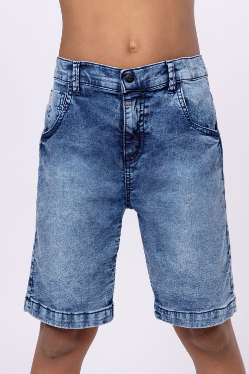 Bermuda jeans para menino