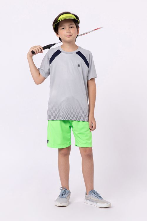 Camiseta de malha dry fit para meninos