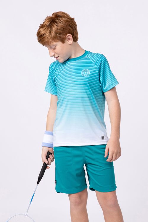 Camiseta de malha dry para menino