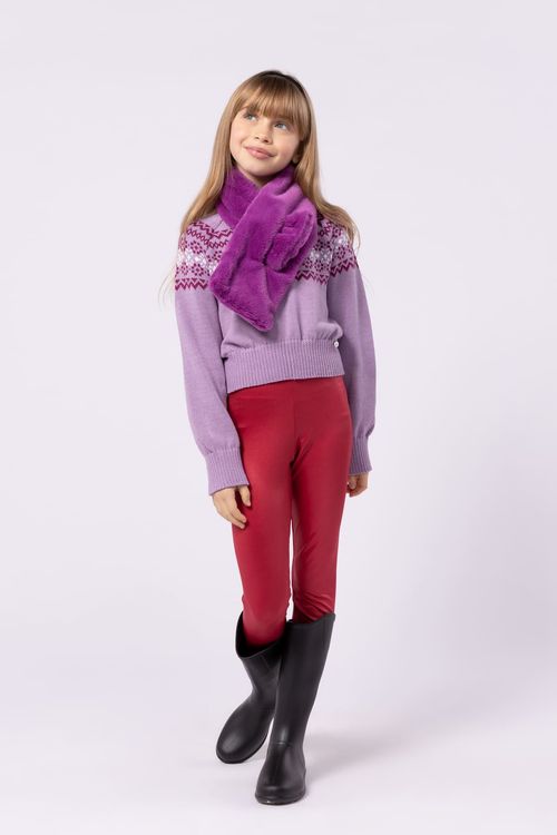 Blusa infantil para menina em Tricô