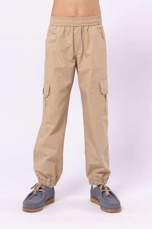 CALÇA CARGO SARJA COM ELASTANO