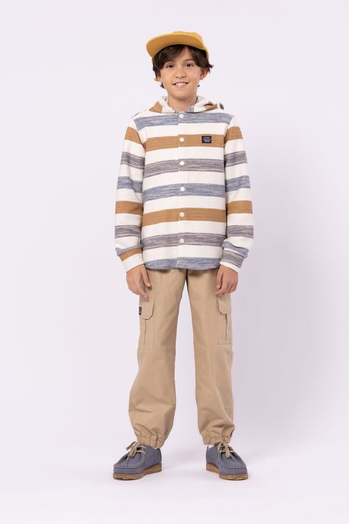 CAMISA TIPO JAQUETA LISTRADO