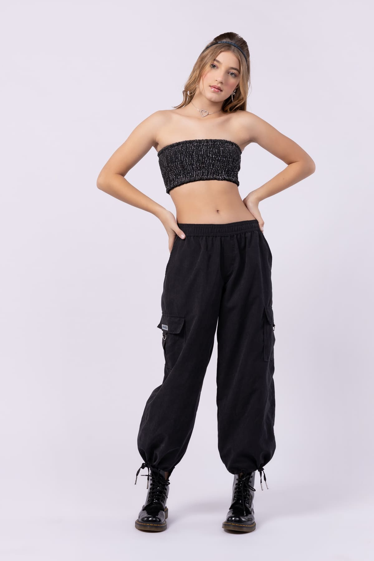 CALÇA CARGO CINTURA BAIXA Um mais Um