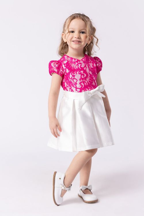 VESTIDO RODADO EM RENDA COM ZIBELINE