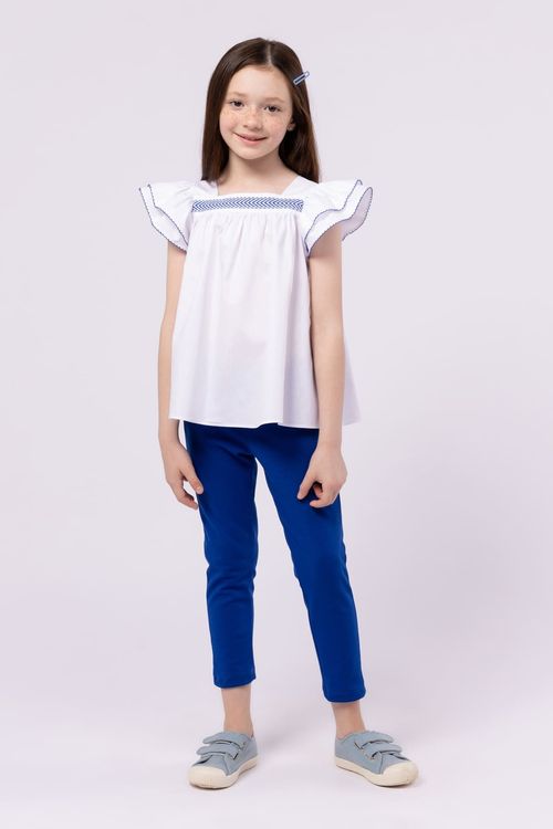 CONJUNTO BATA DE TRICOLINE COM DETALHE DE AVIAMENTO E CALÇA FUSÔ