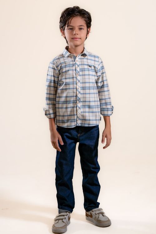 Camisa tricoline xadrez