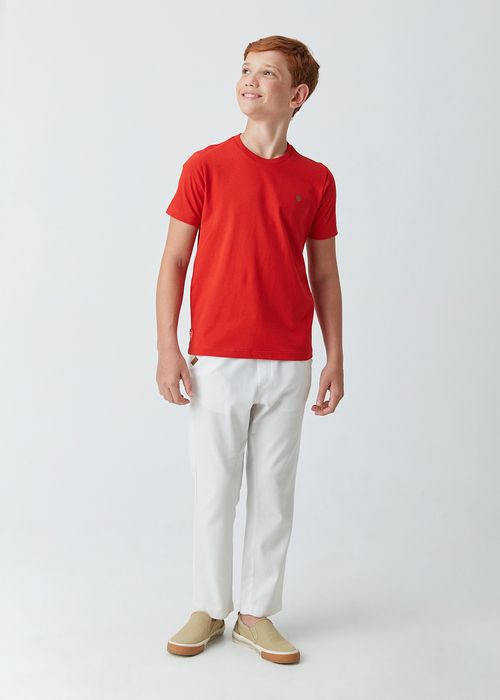Camiseta Básica para Menino Feita em Malha 100% Algodão