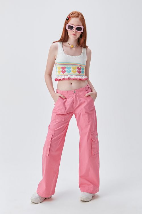 Blusa Cropped Teen de Tricô