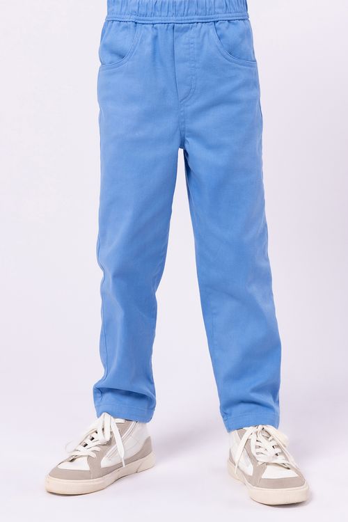 Calça Infantil Básica de Sarja Color