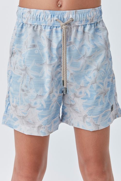 Short D'água Infantil para Menino de Nylon Estampa Verão com Cueca