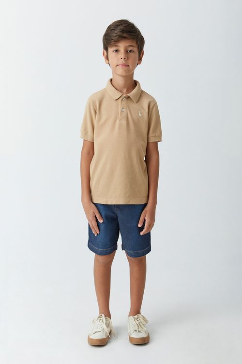 Polo Infantil para Menino com Dino Termocolante