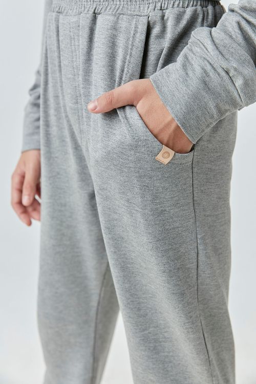 Calça Abrigo Básica Infantil para Menino de Moletinho de Viscose