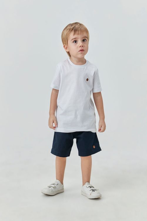 Camiseta Básica Infantil para Menino de Malha 100% Algodão