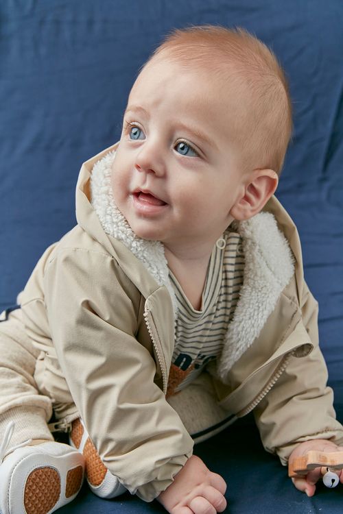 Jaqueta para Bebê de Nylon Poliamida Forrado com Carapinha