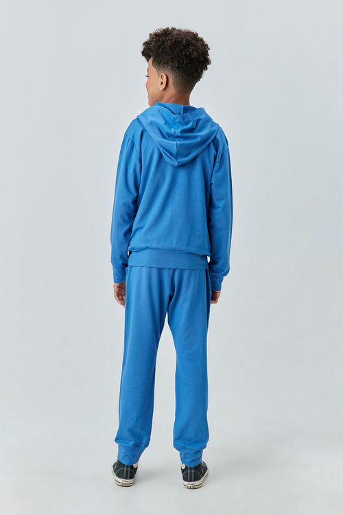 Blusa Abrigo Básica Infantil para Menino de Moletinho de Viscose