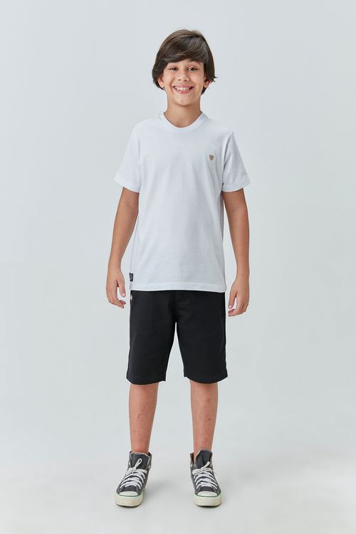 Camiseta Infantil de Malha 100% Algodão com Estampa Marrocos