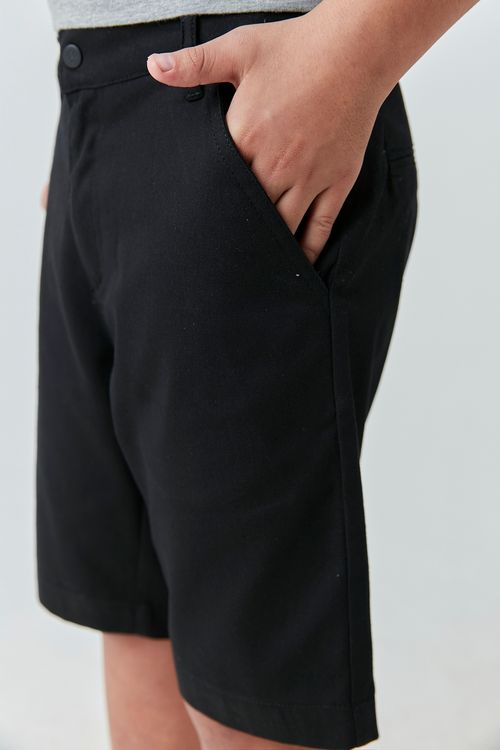 Bermuda Social Infantil para Menino de Sarja com Elastano