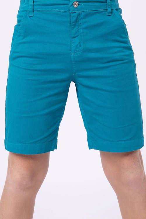 Bermuda Social Infantil para Meninos em Sarja com Lycra