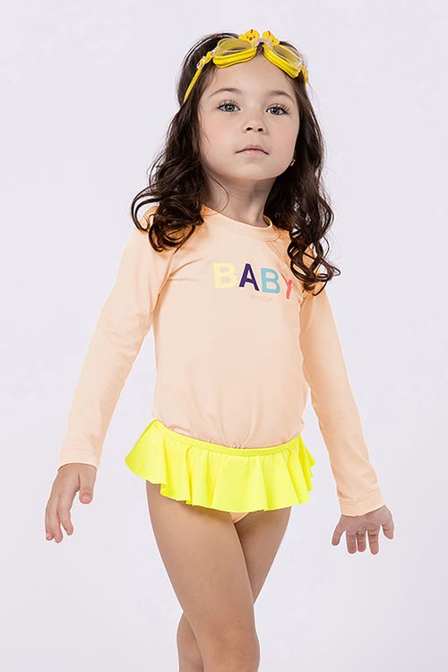 Camiseta Proteção UV +50 com Silk para Menina