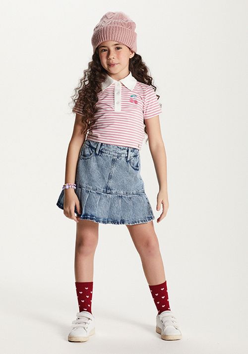 SAIA SHORT JEANS C/ PREGAS