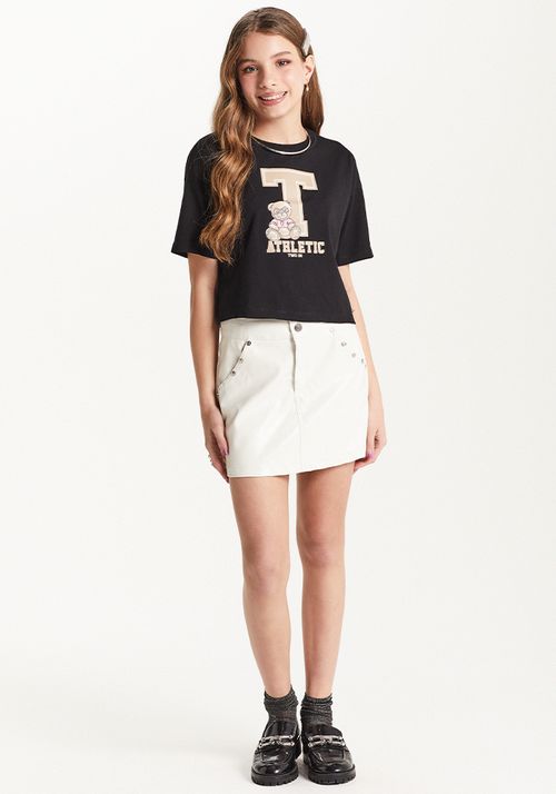 CAMISETA OVERSIZED CROPPED C/ ESTAMPA